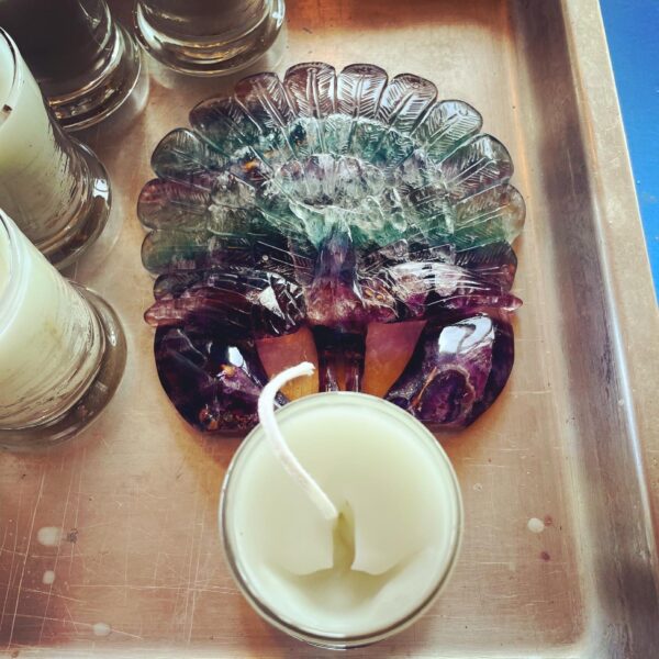Quicksilver Tongue candle peacock Quicksilver Tongue candle peacock