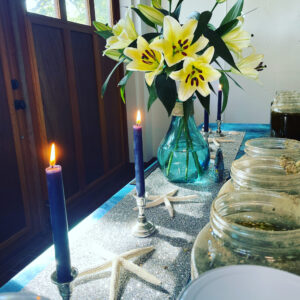 Butter Ocean Jupiter in Pisces Altar Flowers