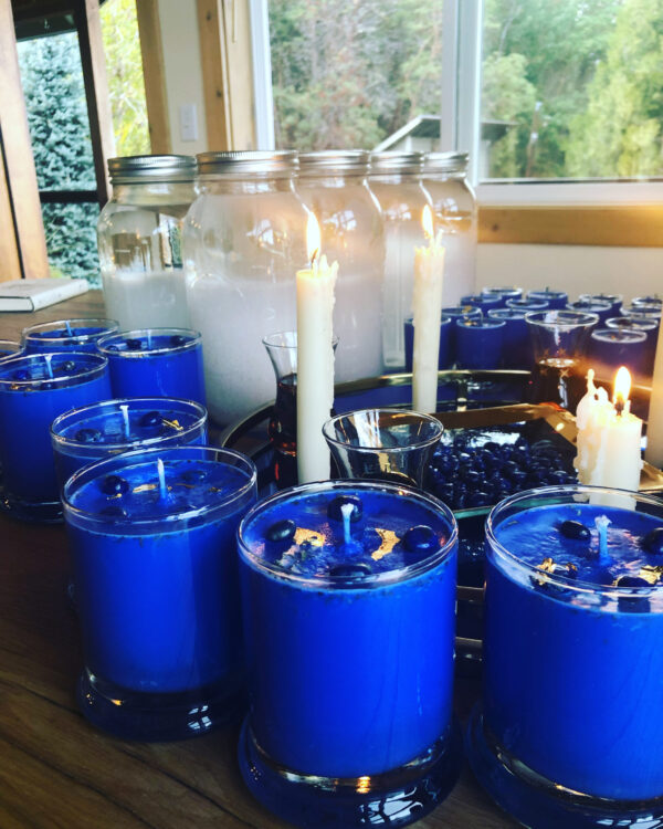 Jupiter in Sagittarius II candles water altar main Jupiter in Sagittarius II candles water altar main