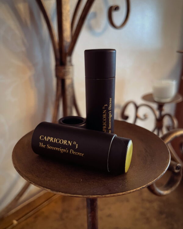 Third Decan of Capricorn Talismanic Materia The Sovereigns Decree Lip Balm Chapstick Magical Talismanic Materia Third Decan of Capricorn Talismanic Materia The Sovereigns Decree Lip Balm Chapstick Magical Talismanic Materia